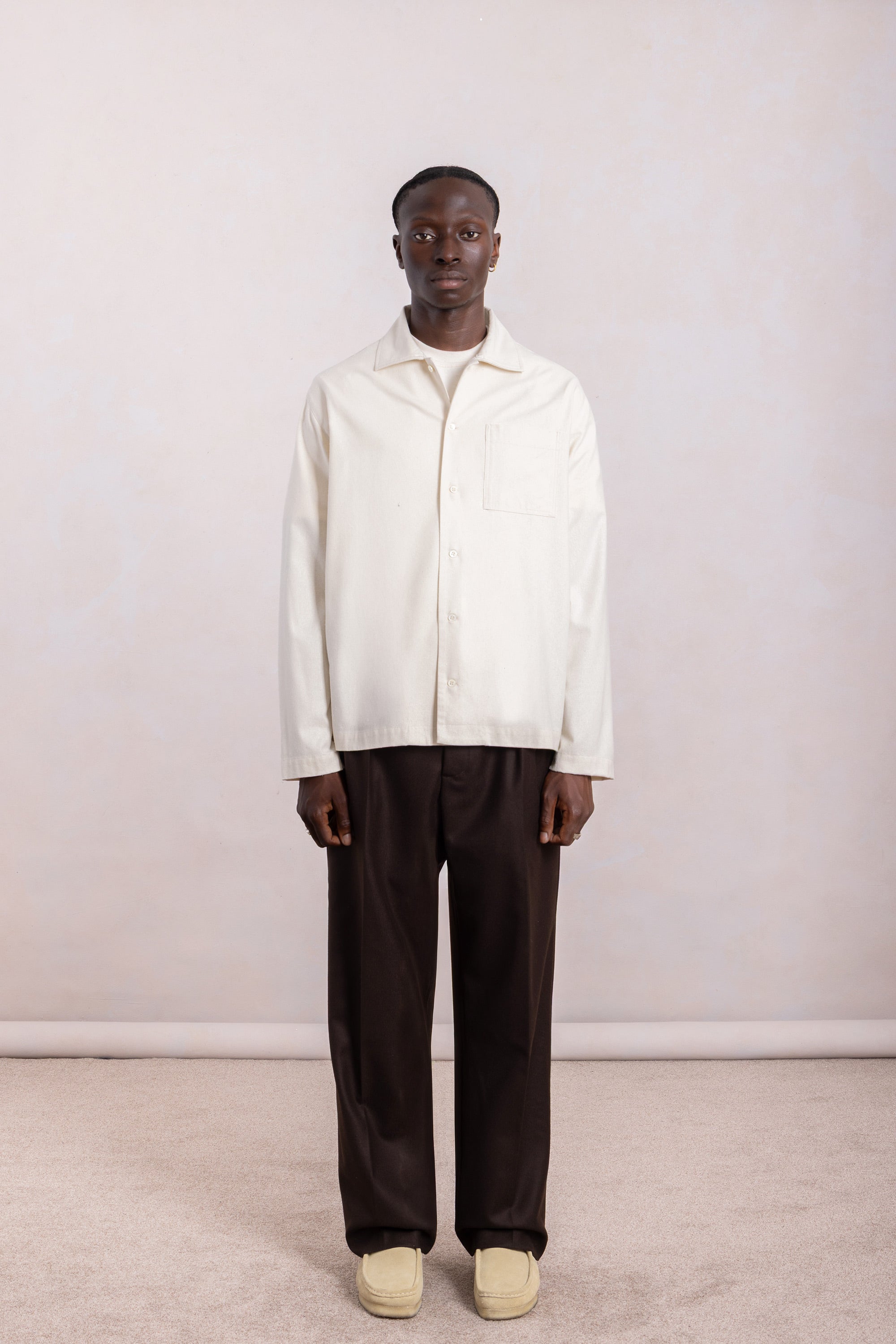 Another Shirt Raw Silk - Natural