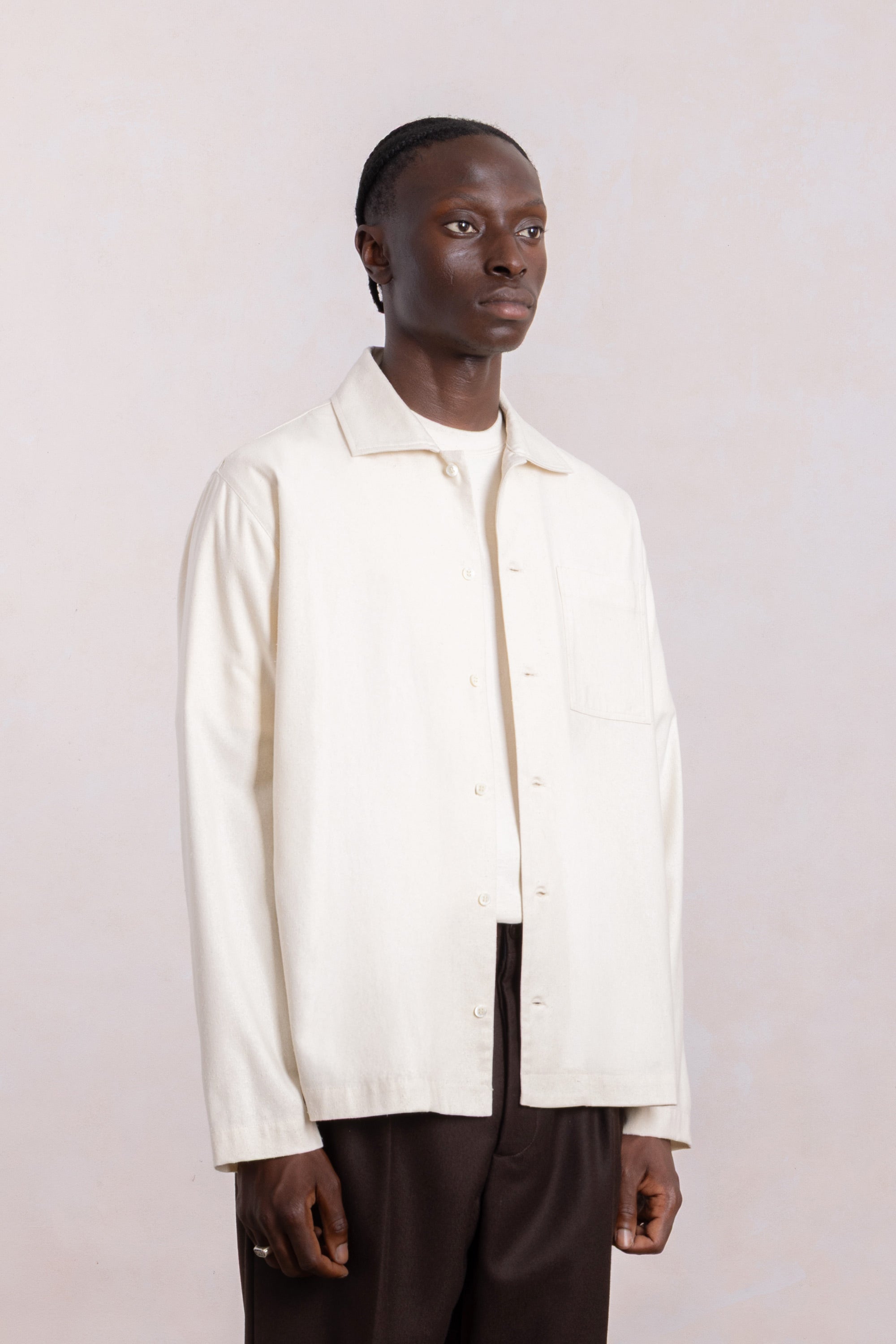 Another Shirt Raw Silk - Natural