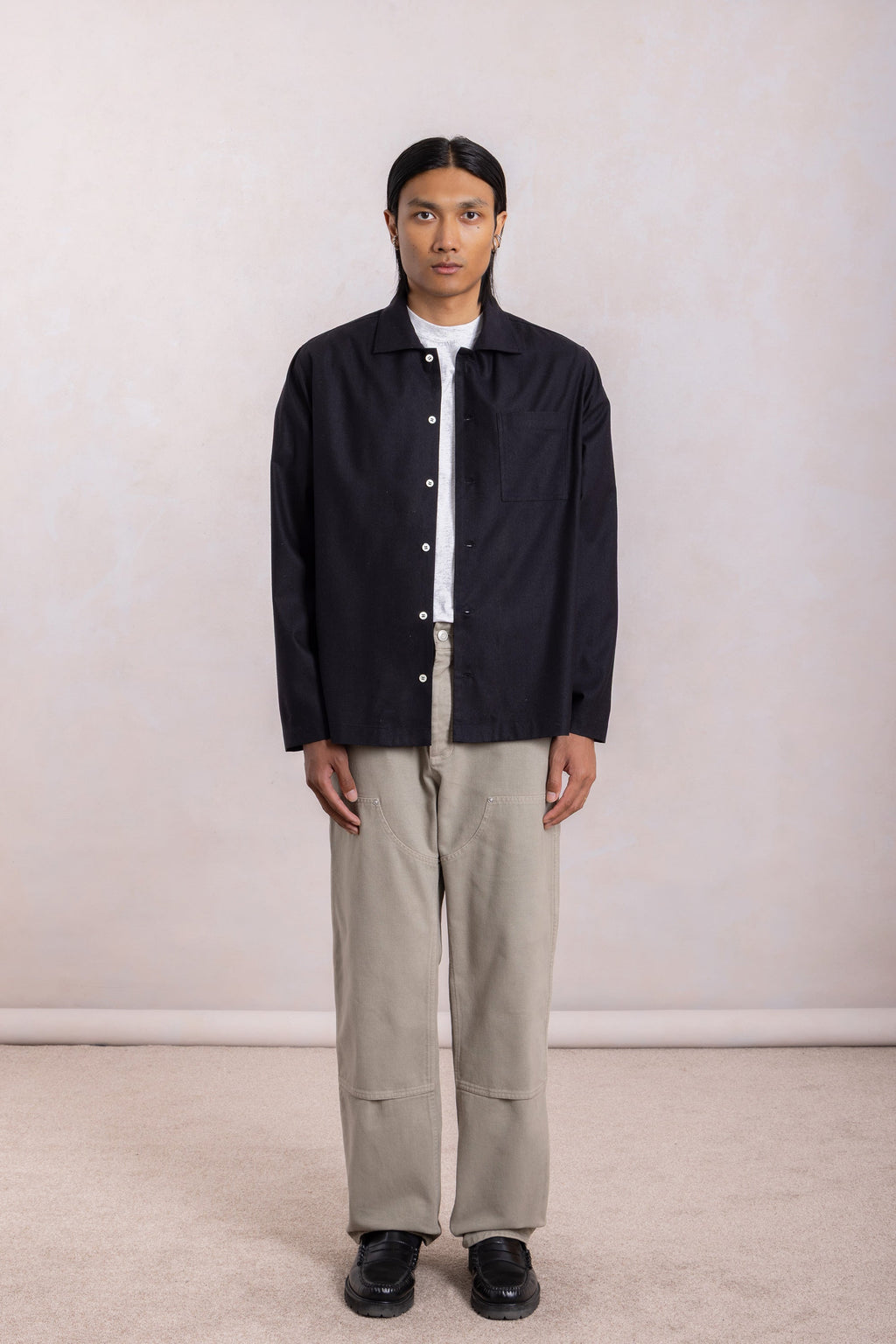 Another Shirt Raw Silk - Black